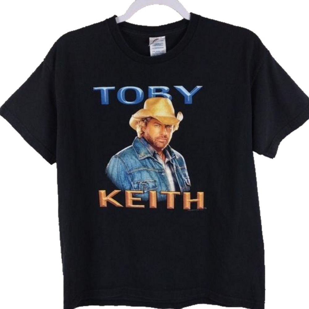 Toby Keith I'm Not As Good As I Once Was Black Crew Neck Short Sleeve Tee Shirt